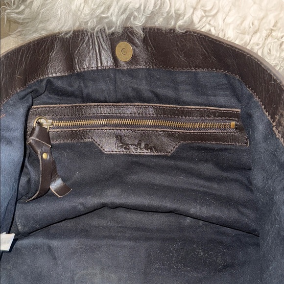 Boden Black and Cream Animal Print Tote - Picture 13 of 14